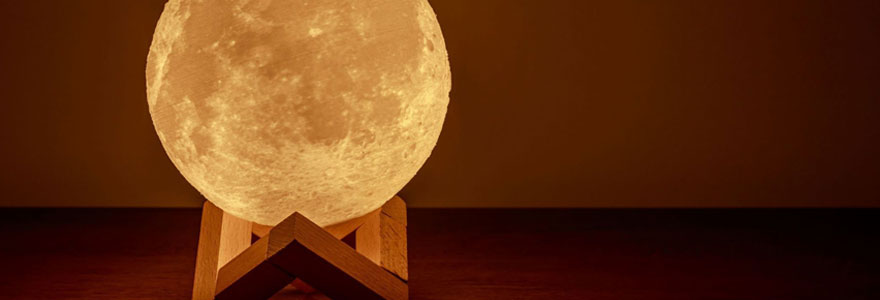 Les effets de la lampe lune